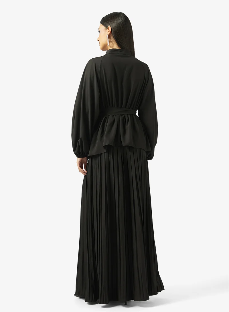 خزانة Peplum Top & Skirt Set